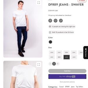 Differ1989 Mens blue jeans